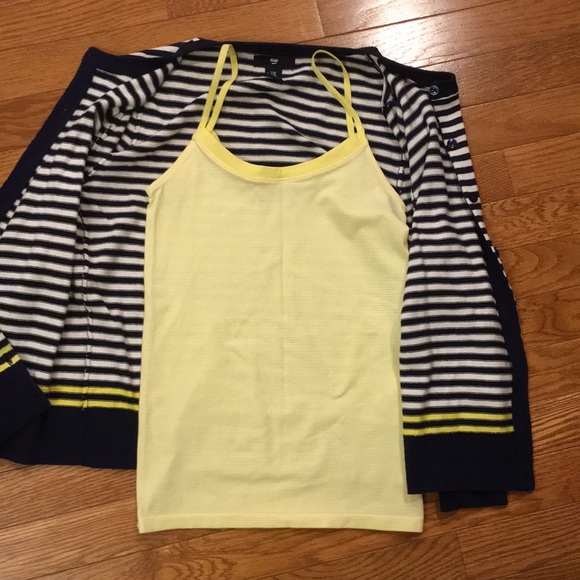 Striped cardigan and tank - Picture 3 of 4